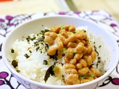 ふわとろ☆醤油麹で☆我が家の納豆卵かけご飯